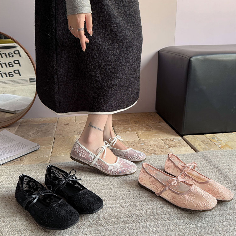 Women'S Shoes Clogs - Damskie delikatne baleriny 2026 Nowe ażurowe,