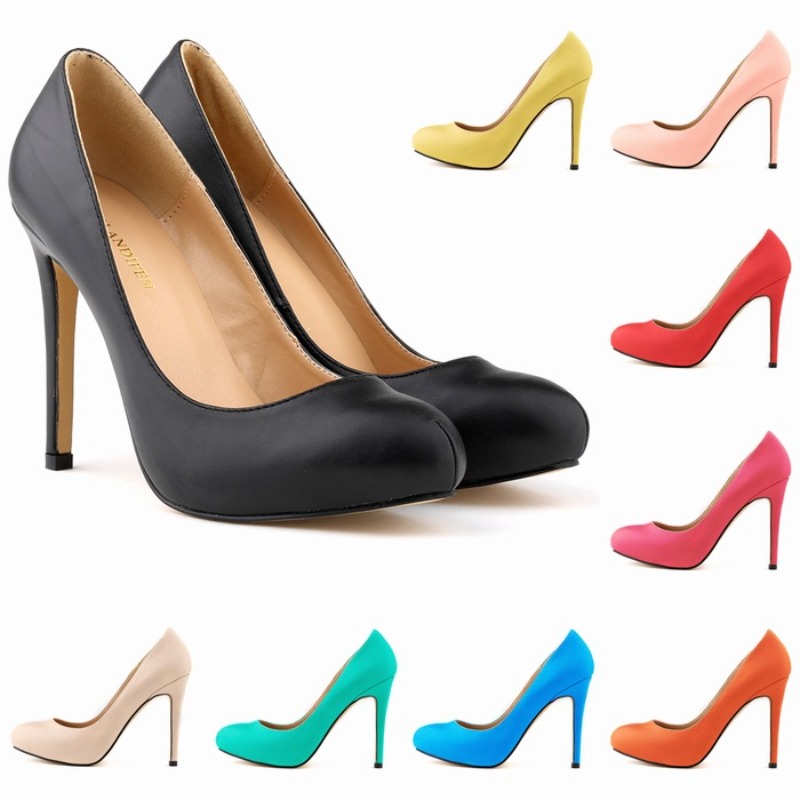 Court Heel Pointed - Duże rozmiary 42 Damskie czółenka Cienki