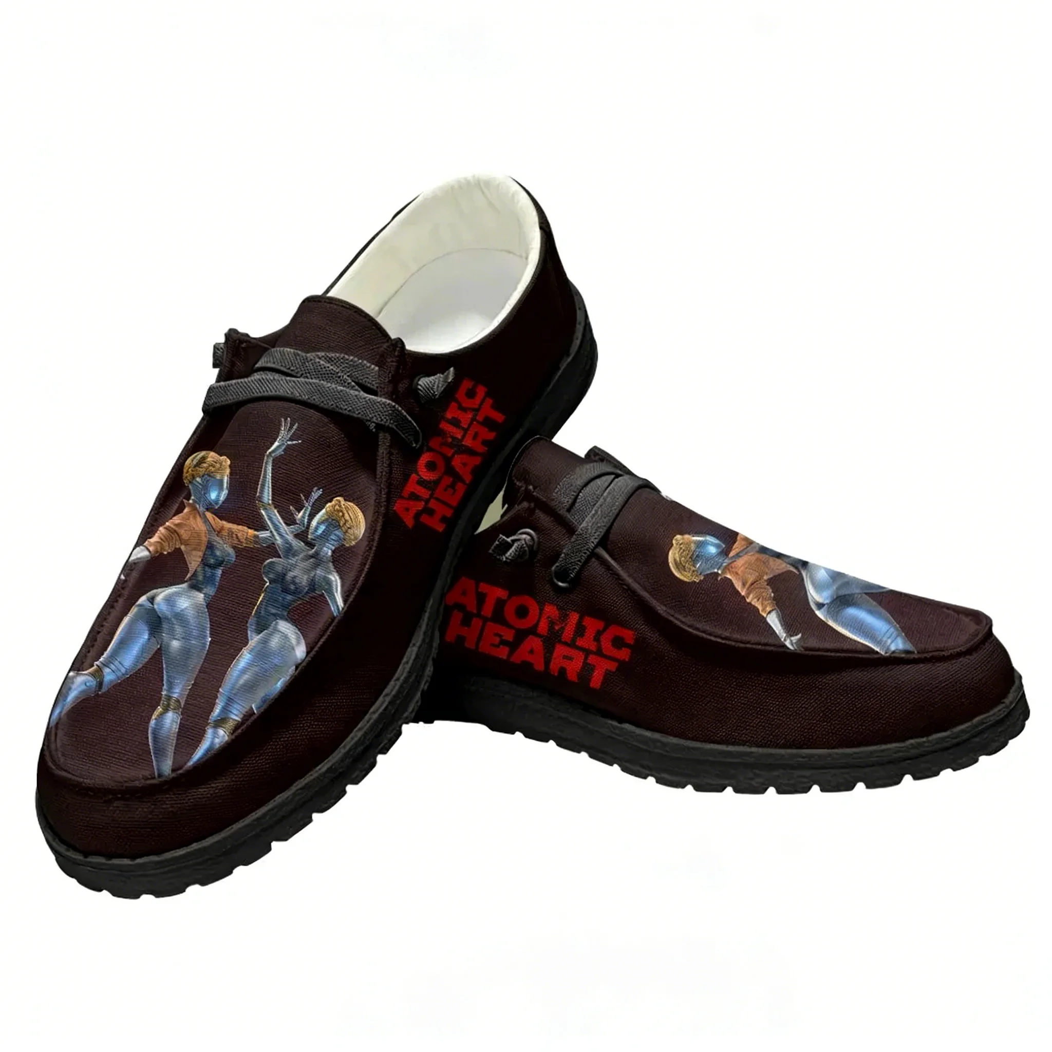 Oxford Lace Up Women - Buty codzienne Atomic Heart, płaskie, męskie