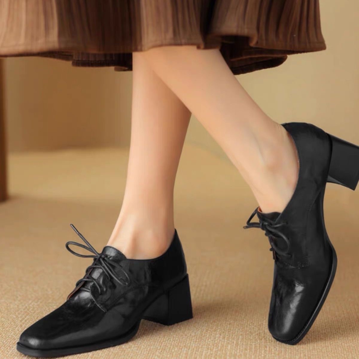Damskie buty oxford z kwadrato – Oxford Lace Up Women recenzja i cena