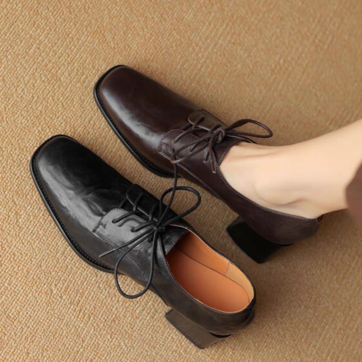 Damskie buty oxford z kwadrato – Oxford Lace Up Women recenzja i cena