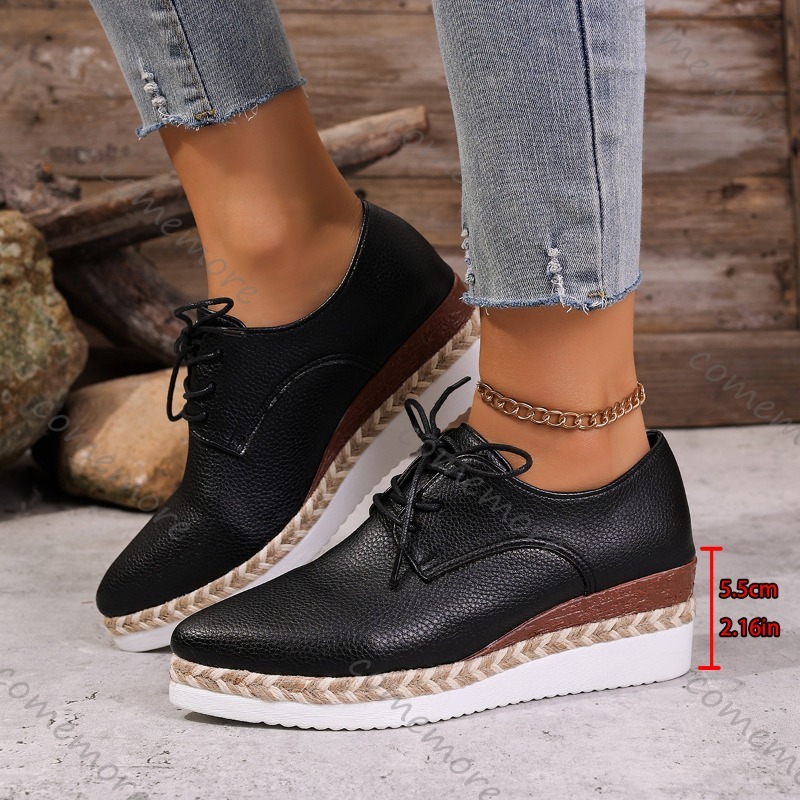 Skórzane sznurowane damskie ok – Oxford Lace Up Women recenzja i cena