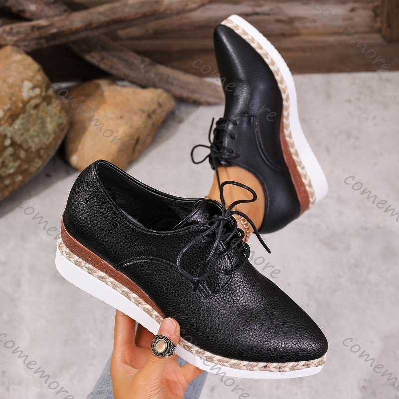 Skórzane sznurowane damskie ok – Oxford Lace Up Women recenzja i cena