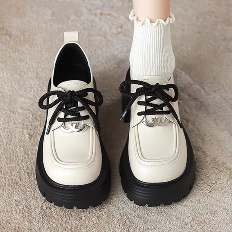 Damskie białe oksfordki na pla – Oxford Lace Up Women recenzja i cena
