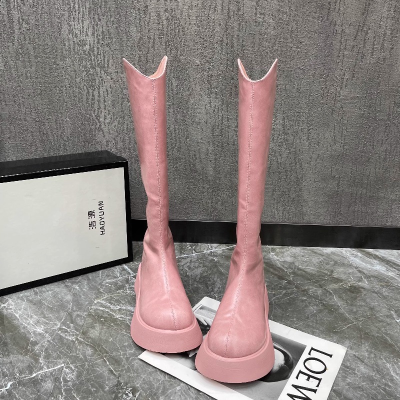 Damskie Nowe Proste Botki na P – Knee High Boots Women recenzja i cena