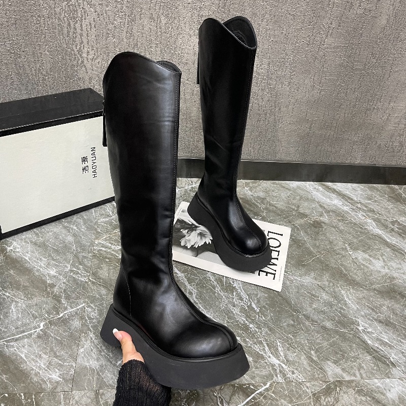 Damskie Nowe Proste Botki na P – Knee High Boots Women recenzja i cena