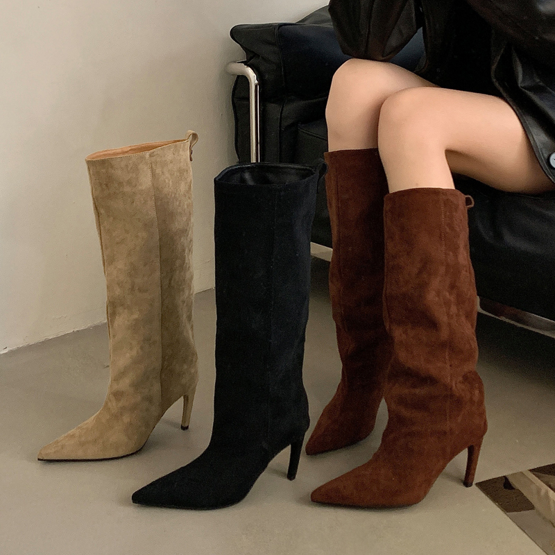 Botki damskie Street Punk Wint – Knee High Boots Women recenzja i cena