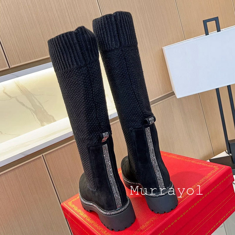 Botki za kolano Jesień Zima Za – Sock Boot Women recenzja i cena