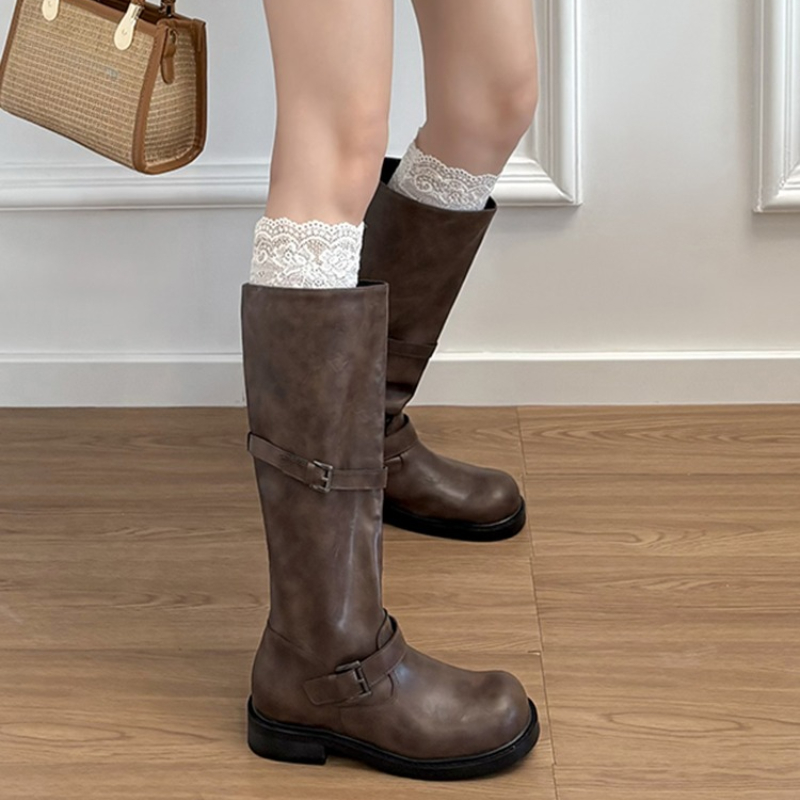 Botki damskie do kolan w stylu – Knee High Boots Women recenzja i cena