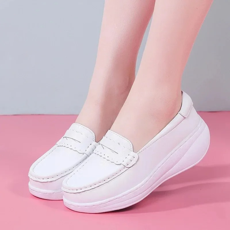 Biało-różowe sneakersy pielęgn – Women Shoes Tennis recenzja i cena