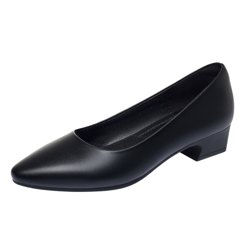 Eleganckie damskie czarne czół – Court Heel Pointed recenzja i cena