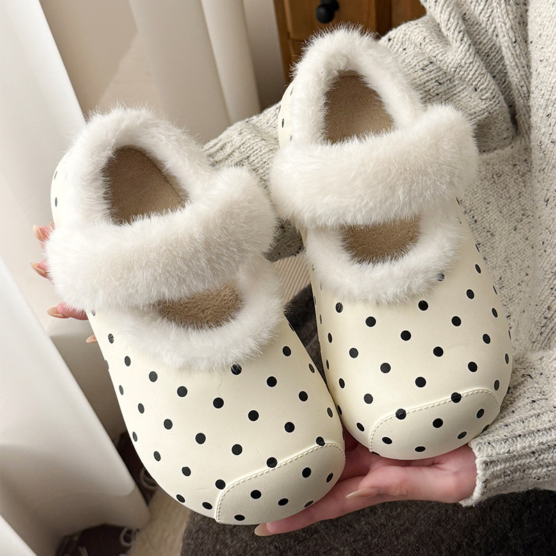 Słodkie czarne klapki w kropki – Women'S Shoes Clogs recenzja i cena