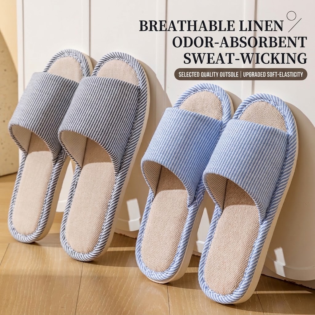 Oddychające lniane kapcie dams – Mule Slip On recenzja i cena
